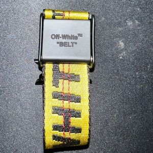 OFF-WHITE
Black & Yellow IWatch Industrial Smartwatch Band, 42/44/45 mm